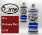 Preview: Mini, Mulberry Red, CDM: 400ml Sprühdose + 400ml Klarlack - Set, von ATW Autoteile West.